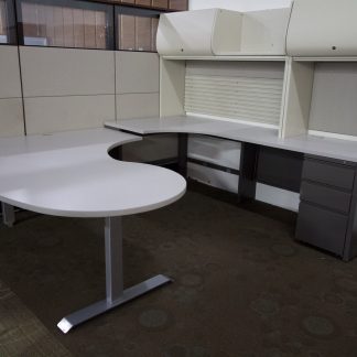 U shaped Desk with power front table (1) MP