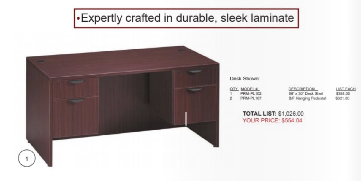 Mahagony Desk (MP NB)