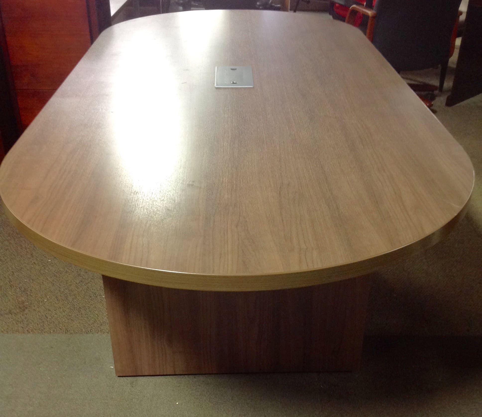 Conference Table 8 foot In modern walnut NEW