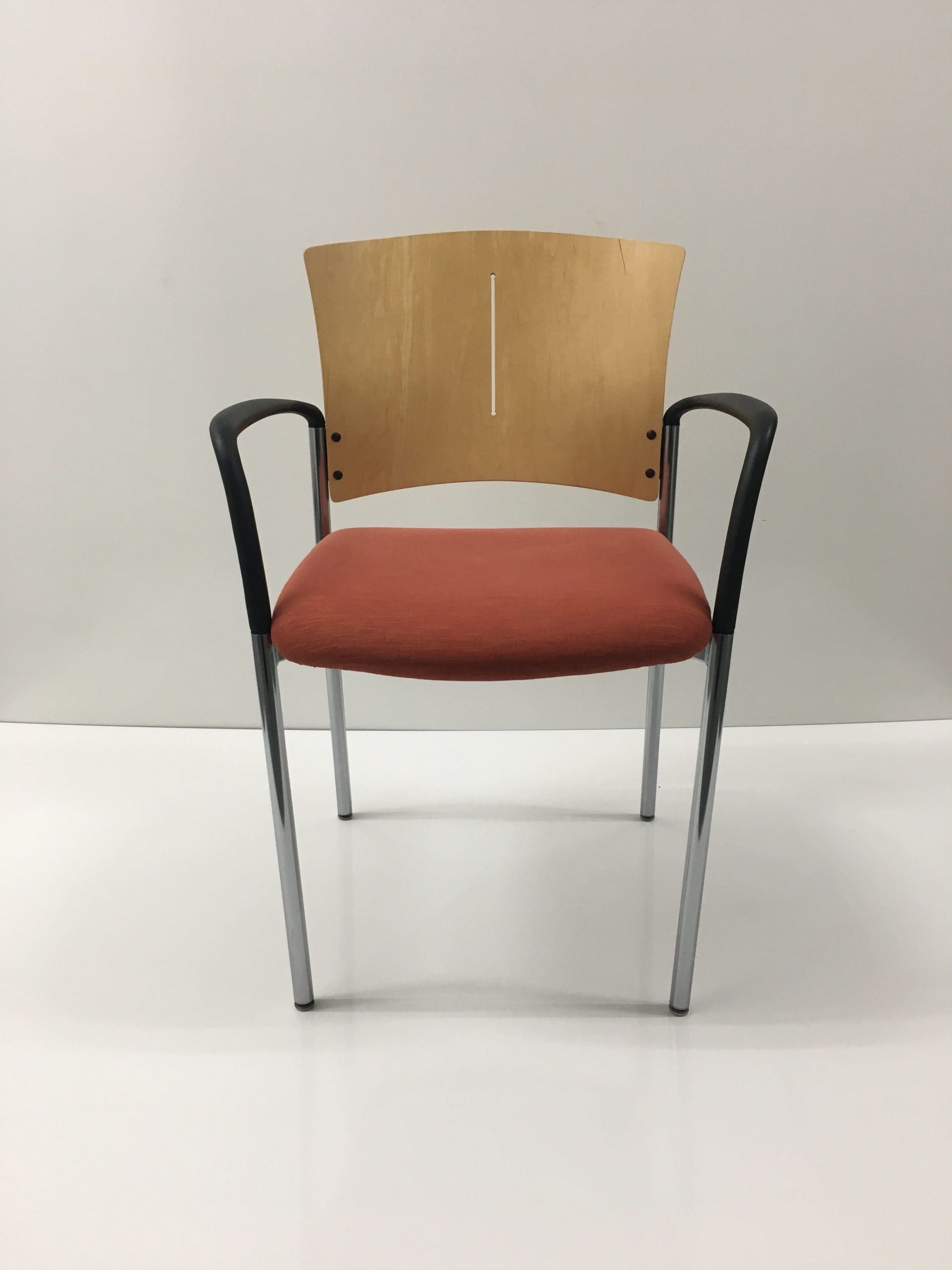 Maple back Guest Chairs with Fabric seats (100)