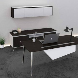 Modern Rectangular Desk with Storage